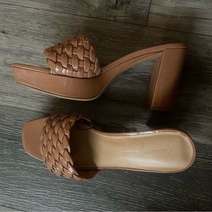 Tan heals. Brand new never worn